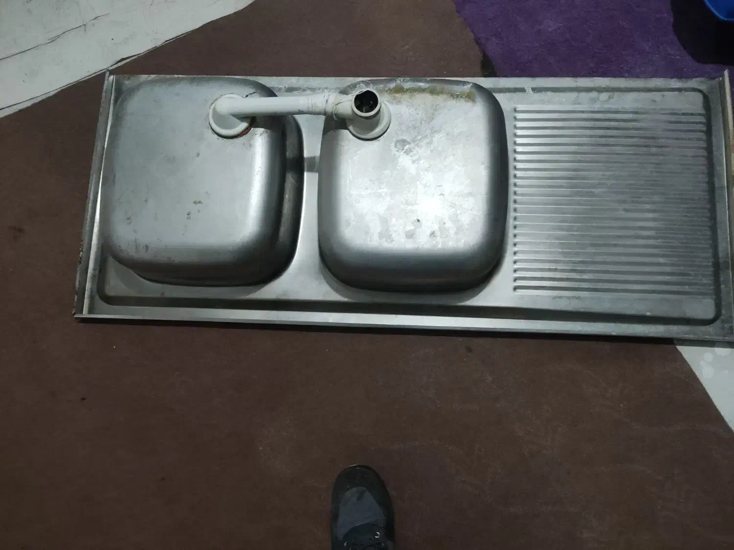 سینگ دو لنگه سمت راست|مصالح و تجهیزات ساختمان|مشکیندشت, |دیوار