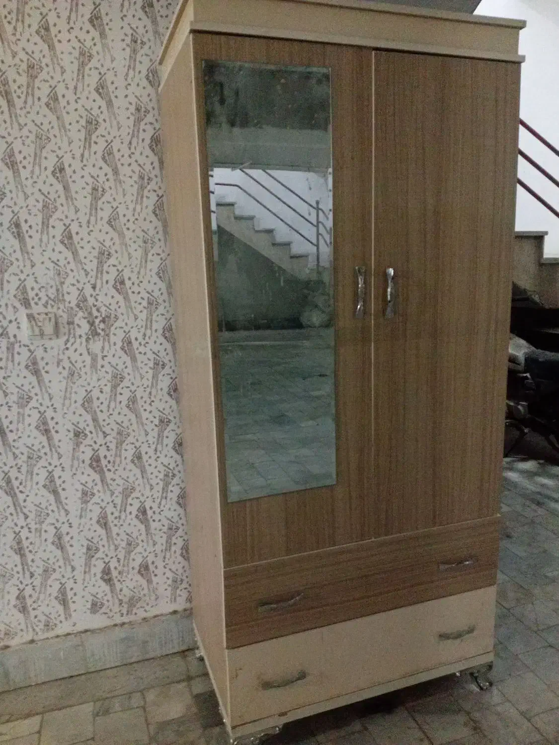 کمد و میز تلویزیون چوبی|جاکفشی، کمد، دراور|بیرجند, |دیوار