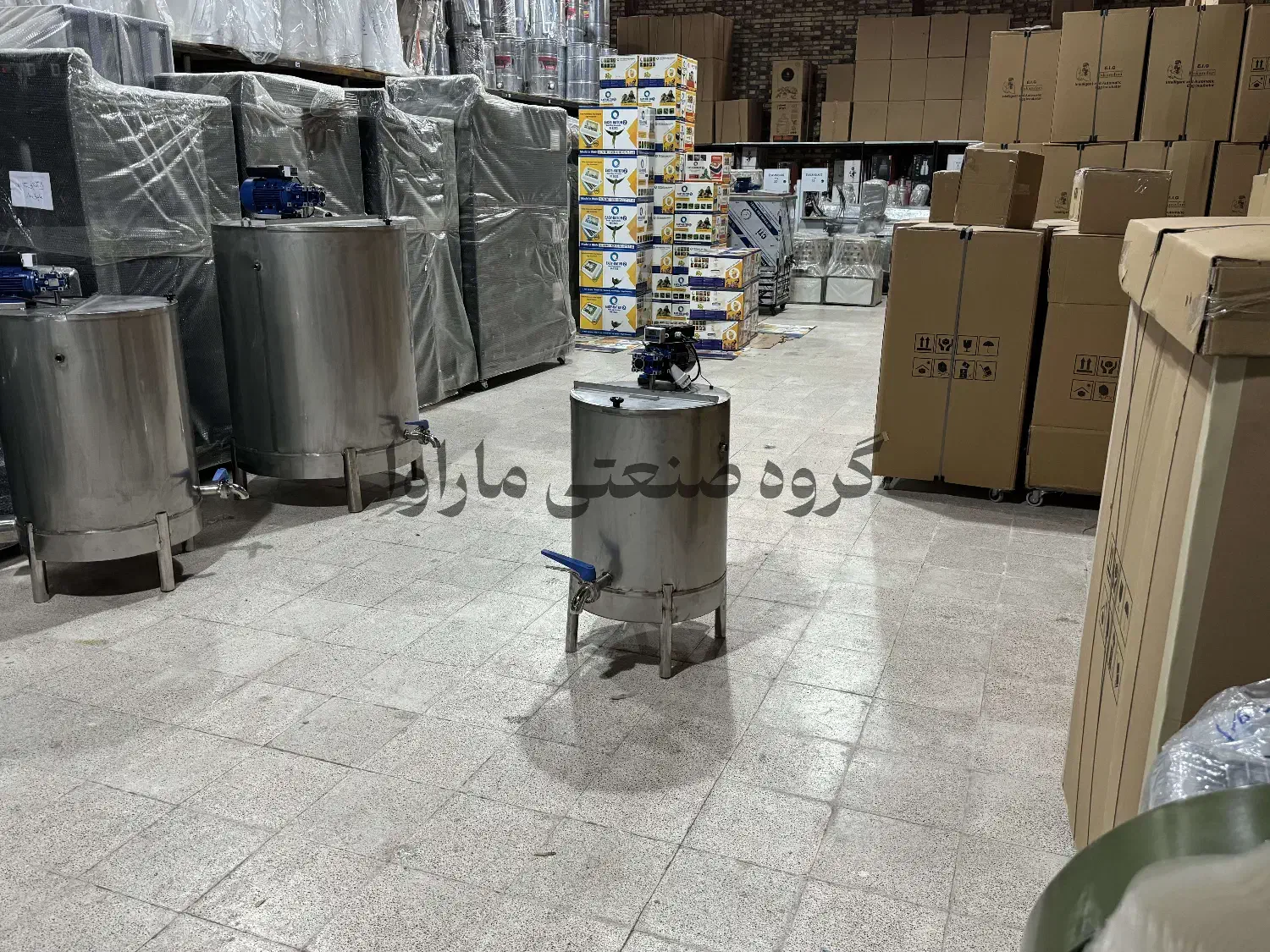 پاتیل پخت و پز شیر داغ کن پروسس تانک 100|ظروف پختوپز|اهواز, شریعتی جنوبی|دیوار