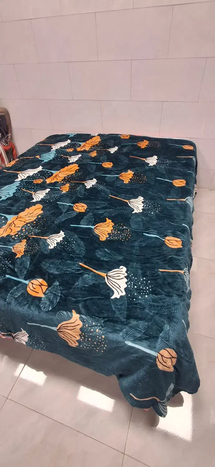 پتو دونفره طرح لیزری گلدار|رختخواب، بالش، پتو|مشهد, الهیه|دیوار