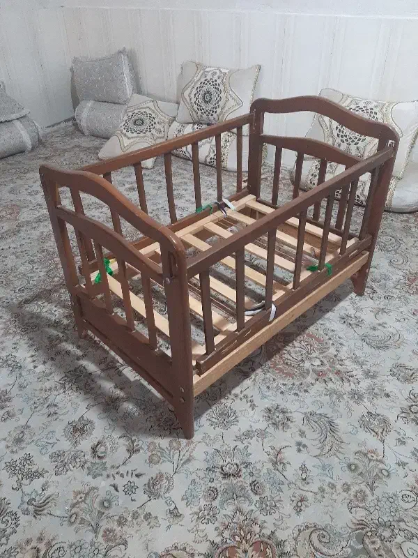 گهواره کودک چوبی|تخت و صندلی بچه|دهدشت, |دیوار