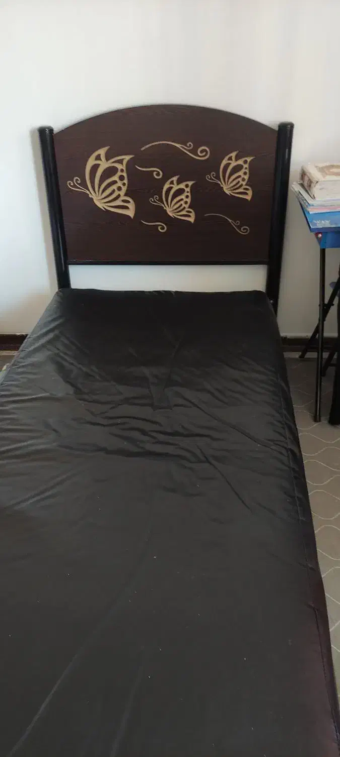 تخت یک نفره با تشک|تخت و سرویس خواب|مرودشت, دولت آباد|دیوار