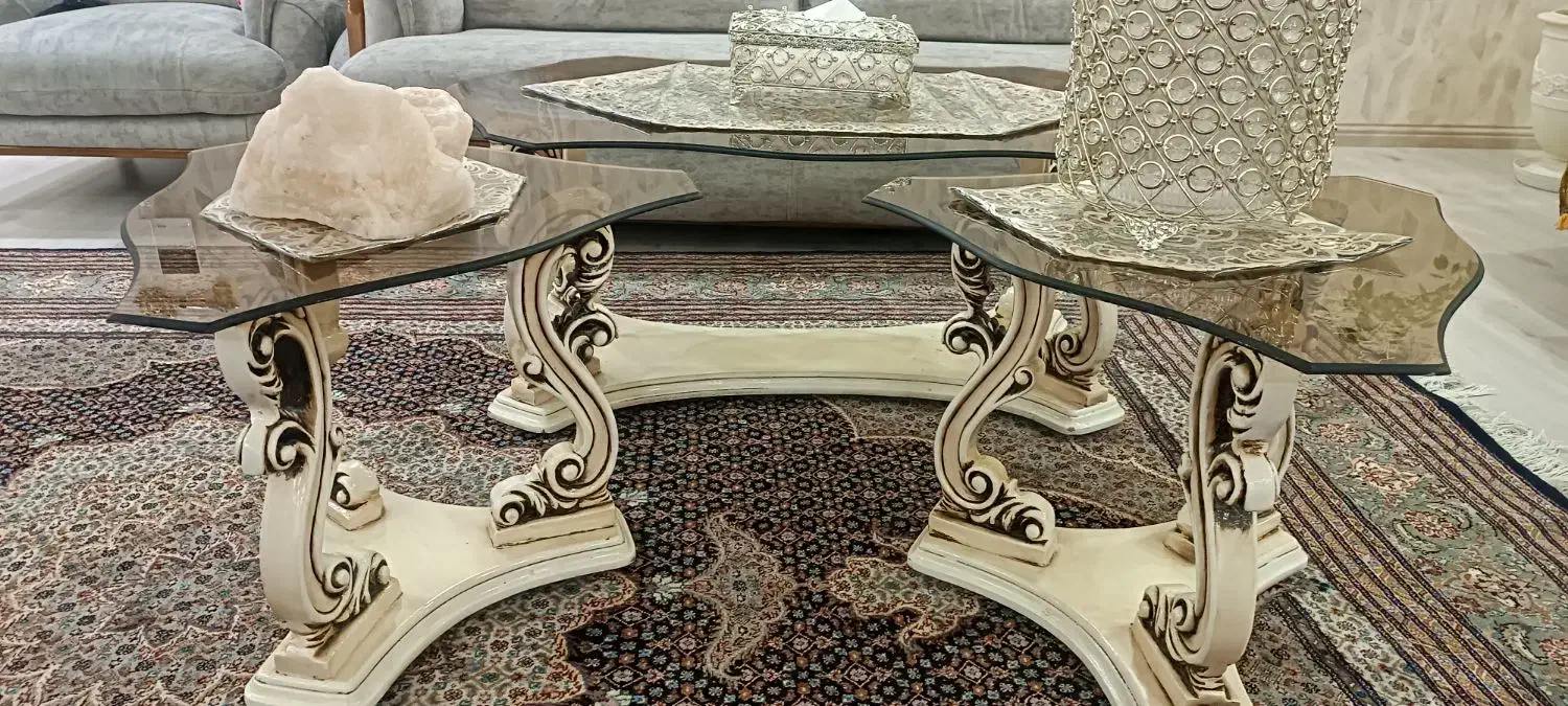 جلو مبلی و میز عسلی چوب|مبلمان خانگی و میز عسلی|اردبیل, |دیوار