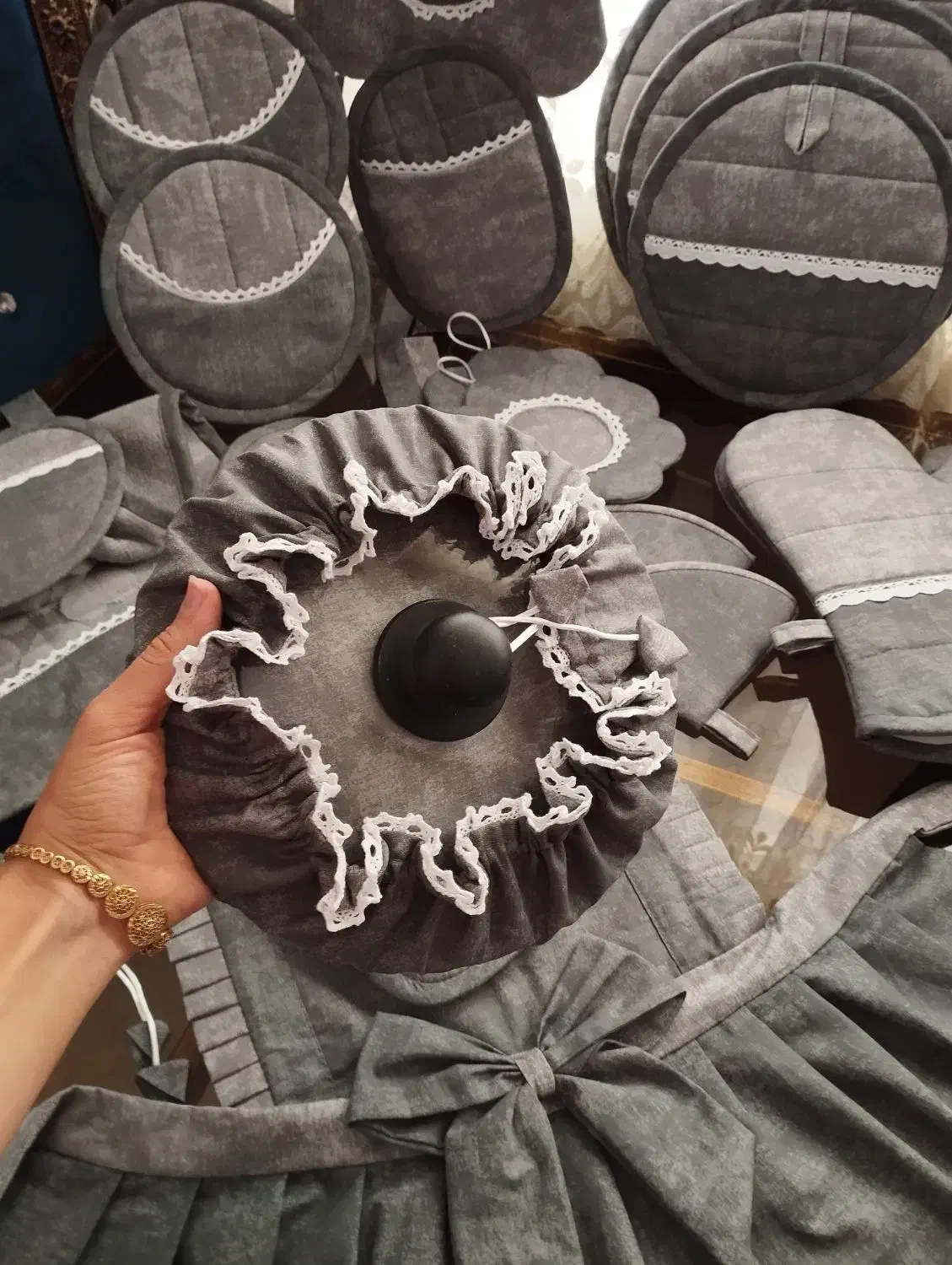 سرویس آشپزخانه عروس|سفره، حوله، دستمال آشپزخانه|اراک, |دیوار