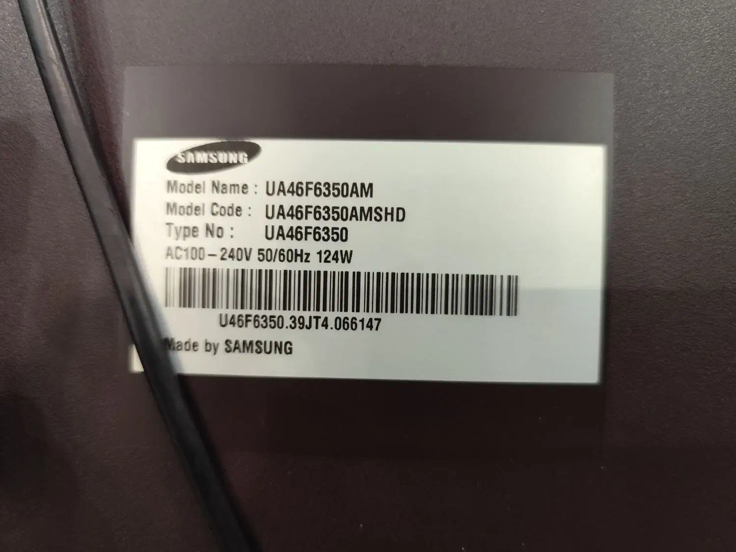 تلویزیون ۴۶ اینچ سامسونگ|تلویزیون و پروژکتور|تهران, شمیران‌نو|دیوار