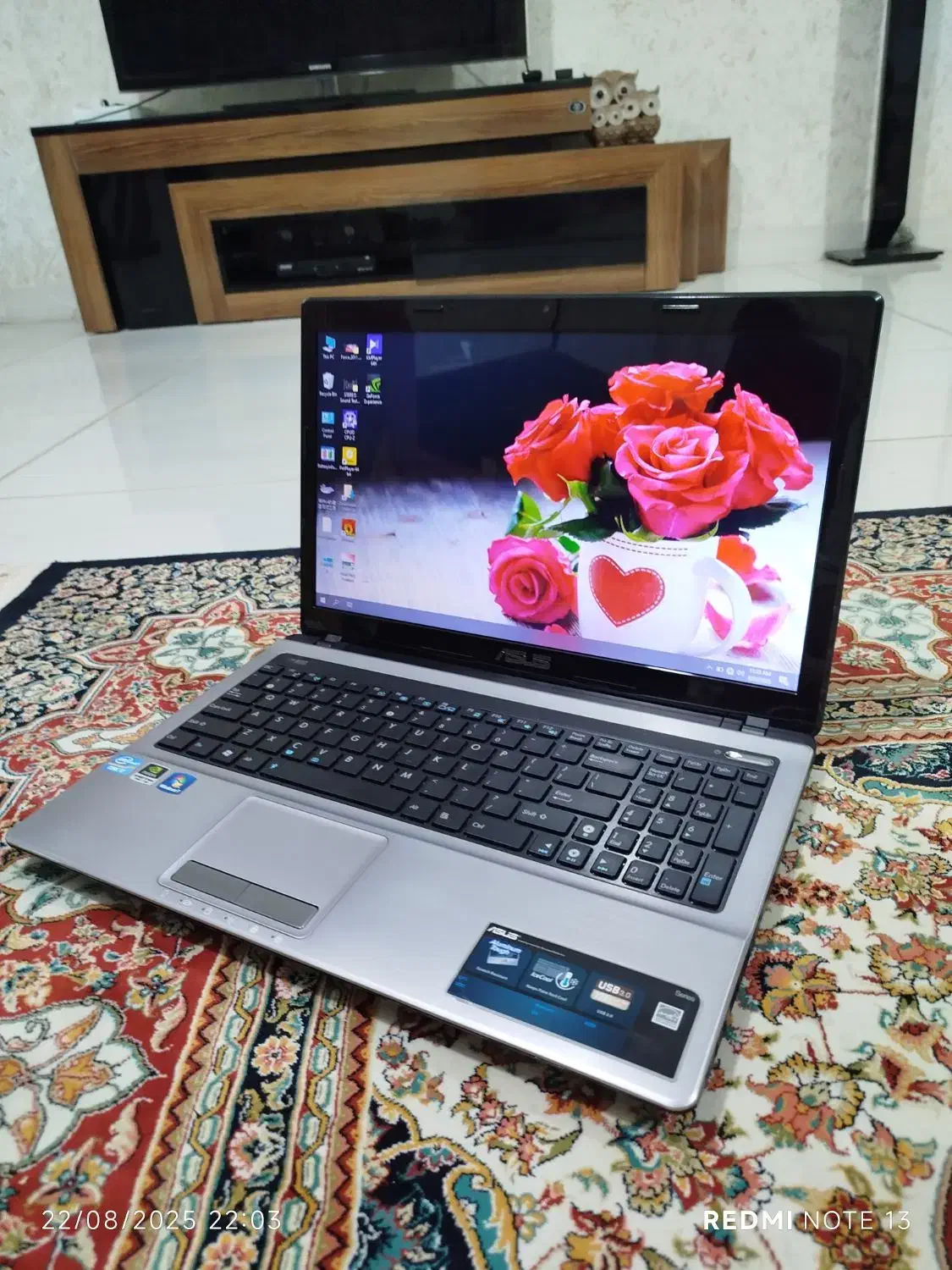 لپتاپ قدرتمندو گرافیک دار ASUS هشت هسته ای|رایانه همراه|شیراز, تحویلی|دیوار