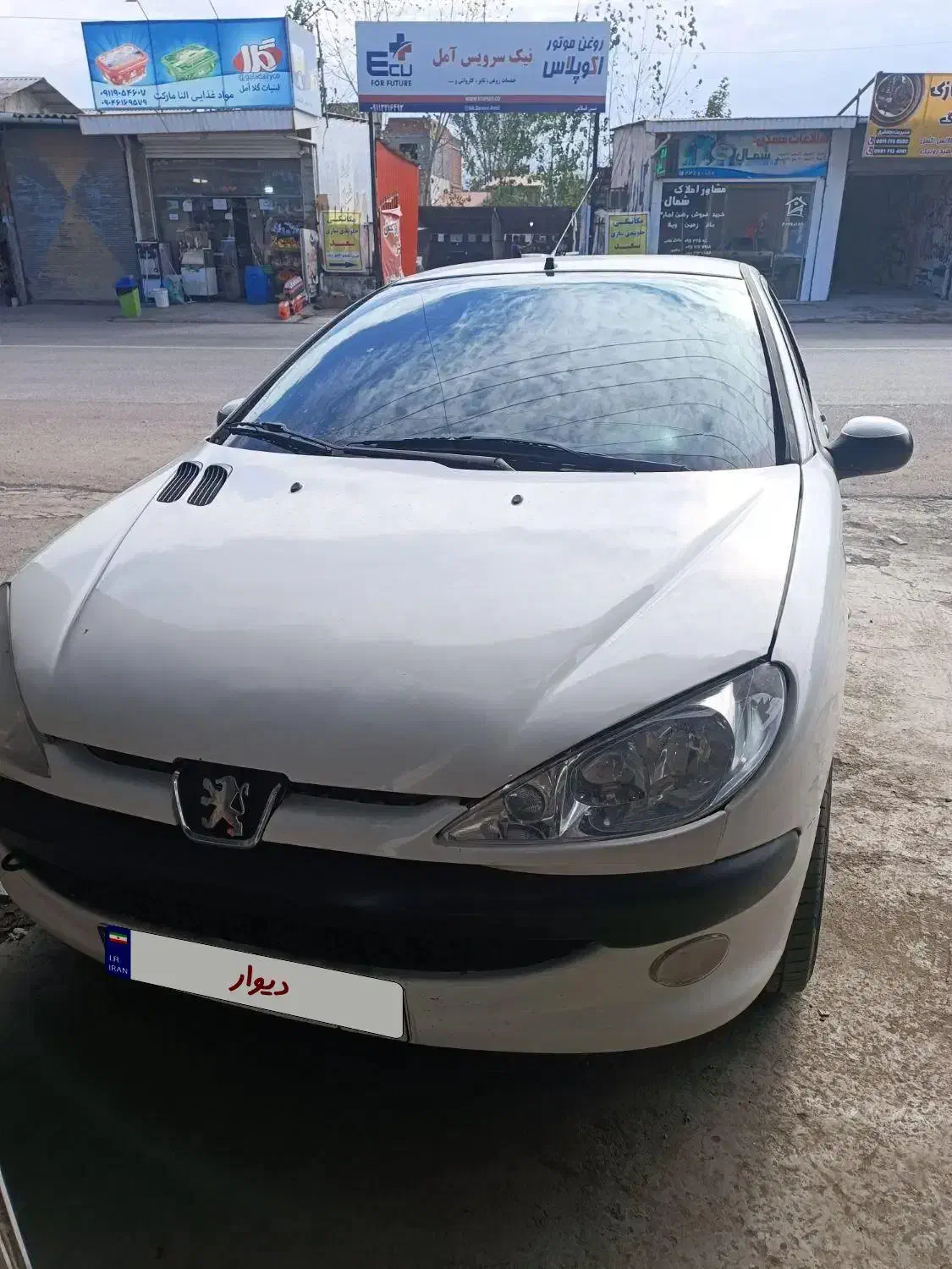 پژو۲۰۶سفید|خودرو سواری و وانت|دابودشت, |دیوار