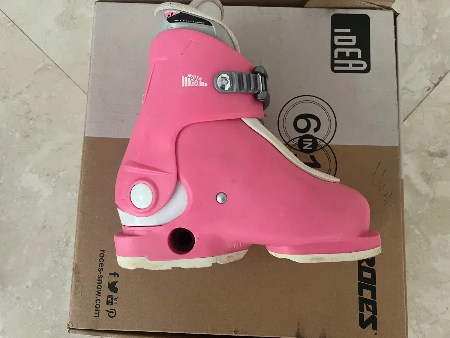 کفش اسکی کودک رنگ صورتی|دوچرخه، اسکیت، اسکوتر|تهران, شهرک آتی شهر|دیوار