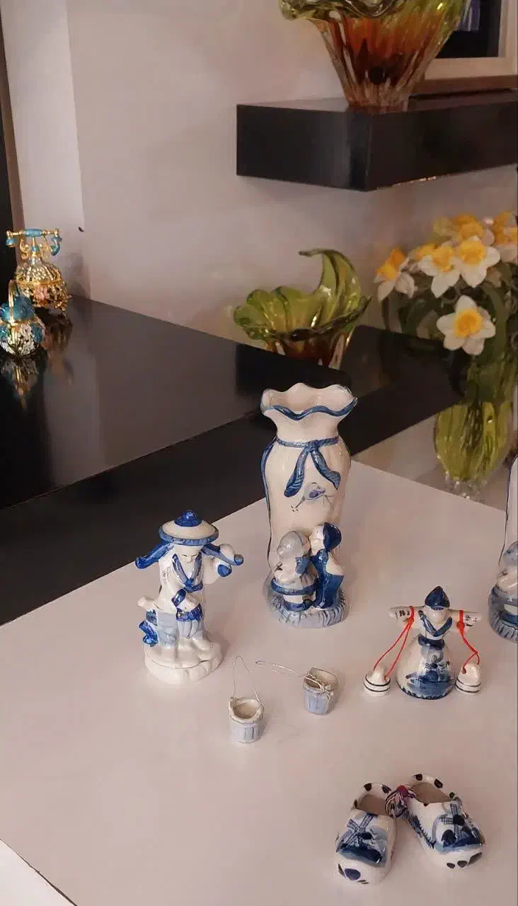 مجسمه شیک چینی قلم آبی|مجسمه، تندیس، ماکت|مشهد, شهید مطهری|دیوار