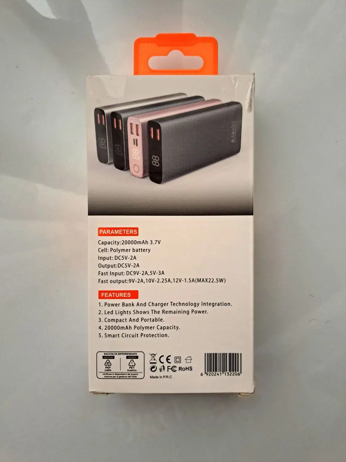 پاوربانک 20000 فست شارژ|لوازم جانبی موبایل و تبلت|تهران, قنات‌کوثر|دیوار