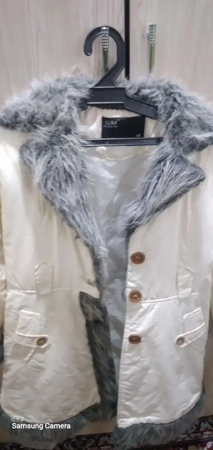 پالتو سفید رنگ دخترونه|لباس|آبادان, |دیوار