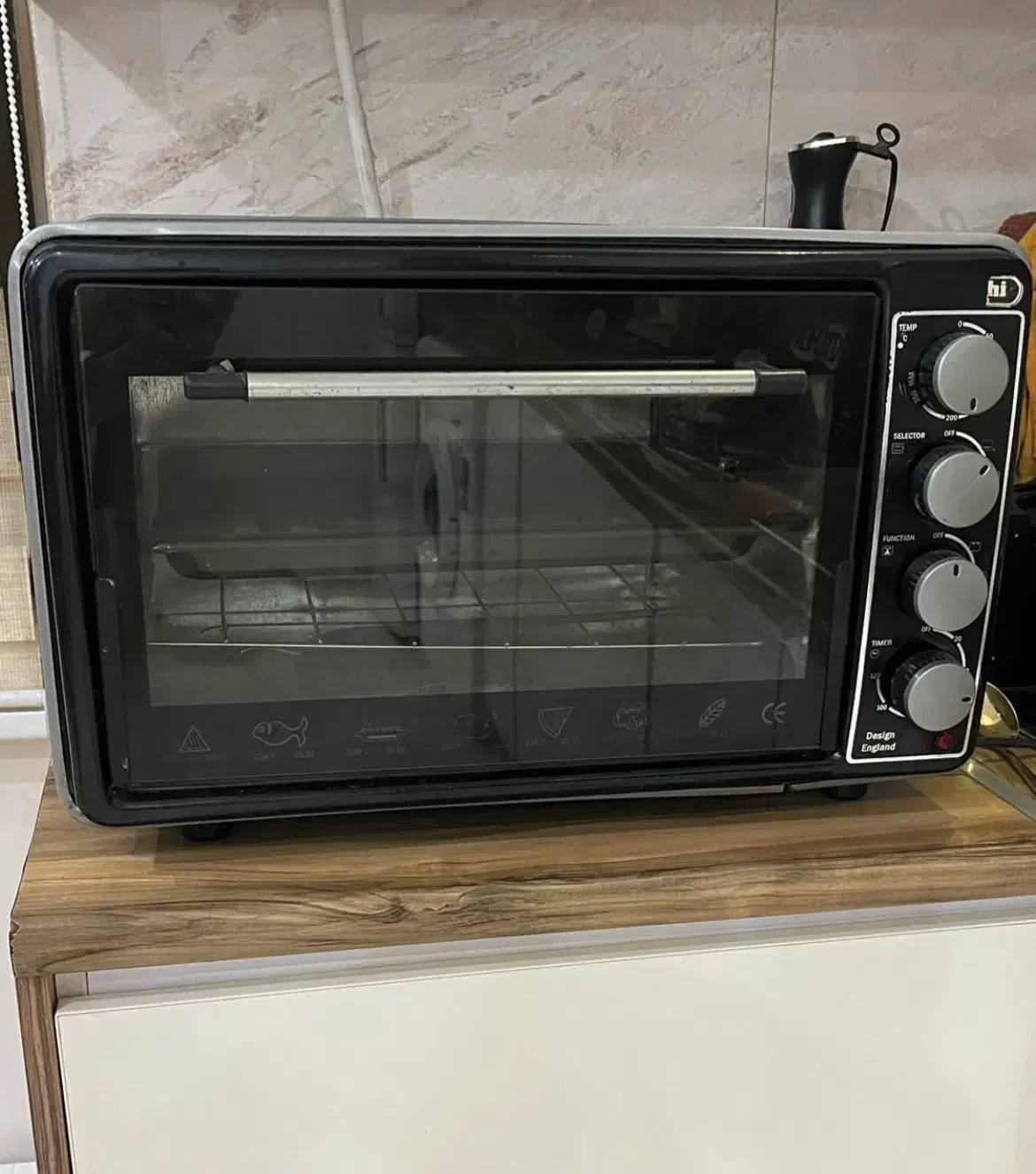 توستر سایز بزرگ با جوجه گردان|اجاق گاز و لوازم برقی پختوپز|فومن, |دیوار