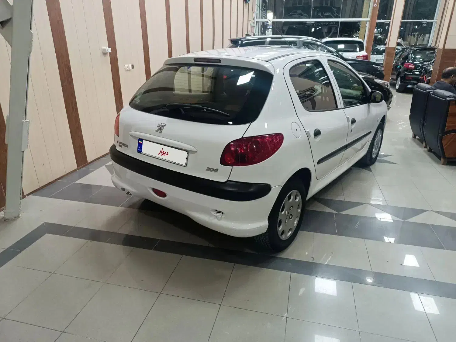 پژو 206 تیپ 2 خانگی|خودرو سواری و وانت|شیراز, باغ تخت|دیوار