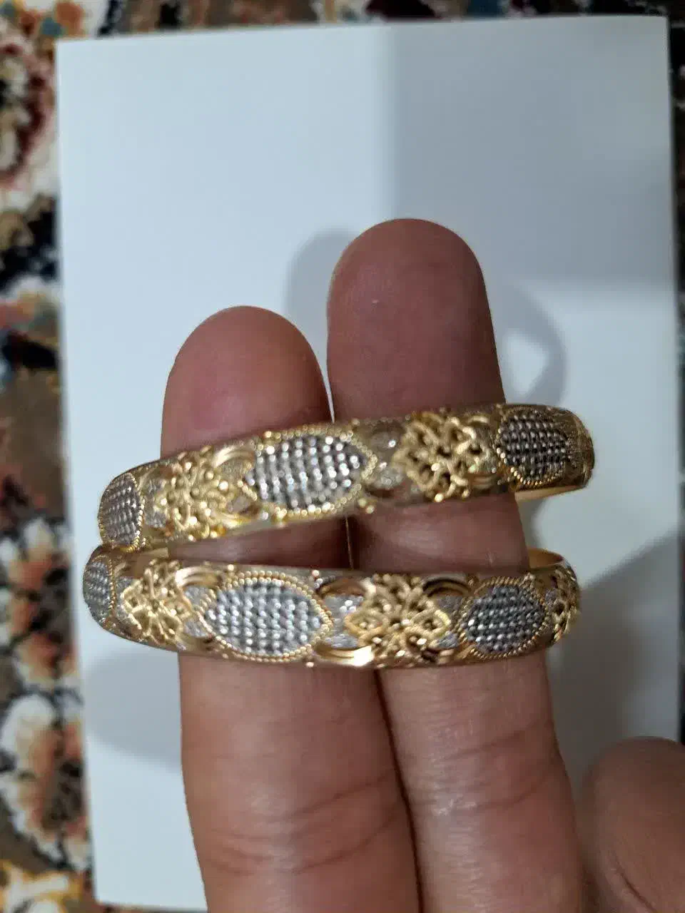 دوعددالنگوی طلا نو|جواهرات|ساوه, |دیوار