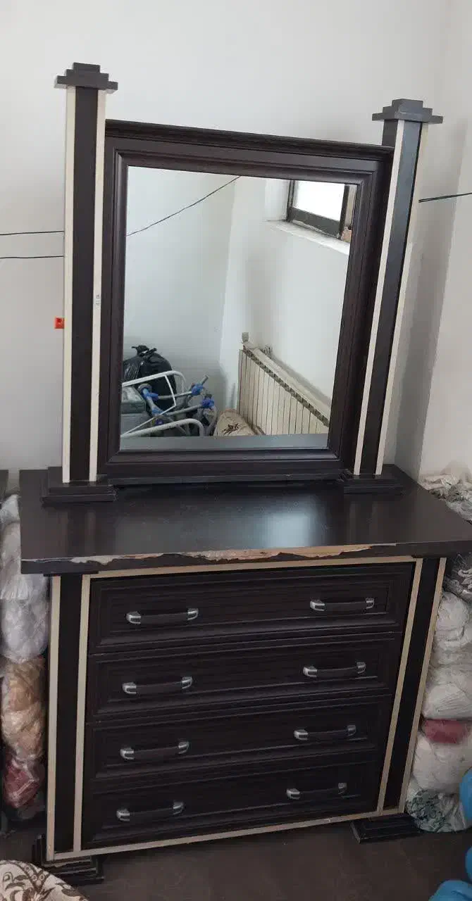 میز آرایش و آیینه و دراور و جاکفشی آیینه قدی|جاکفشی، کمد، دراور|بابکان, |دیوار