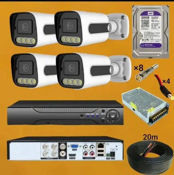 پک کامل چهار دوربین ۵ مگاپیکسل|دوربین مداربسته|چهارباغ, |دیوار