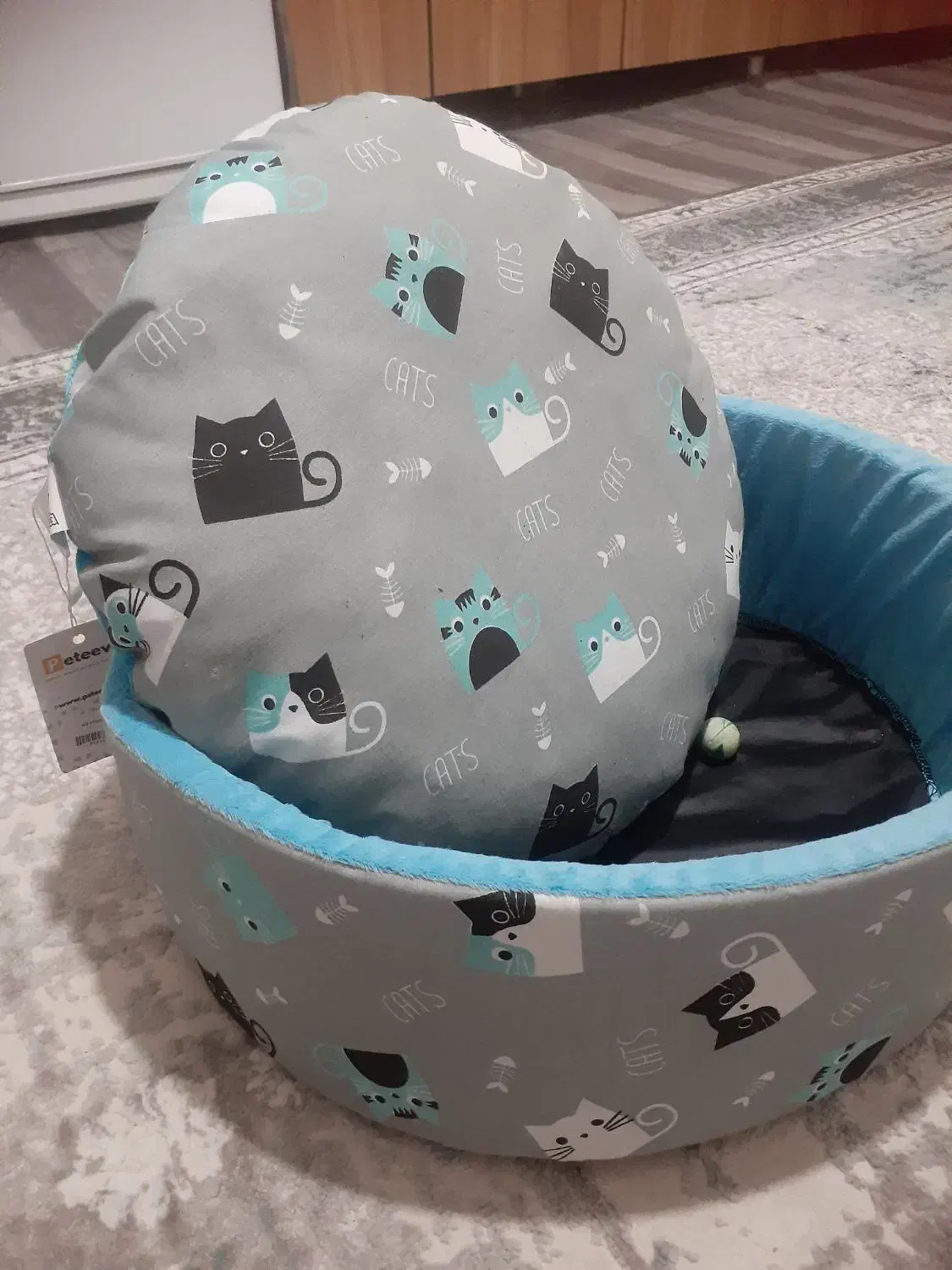 جای خواب گربه مخملی|لوازم جانبی حیوانات|رشت, استادسرا|دیوار