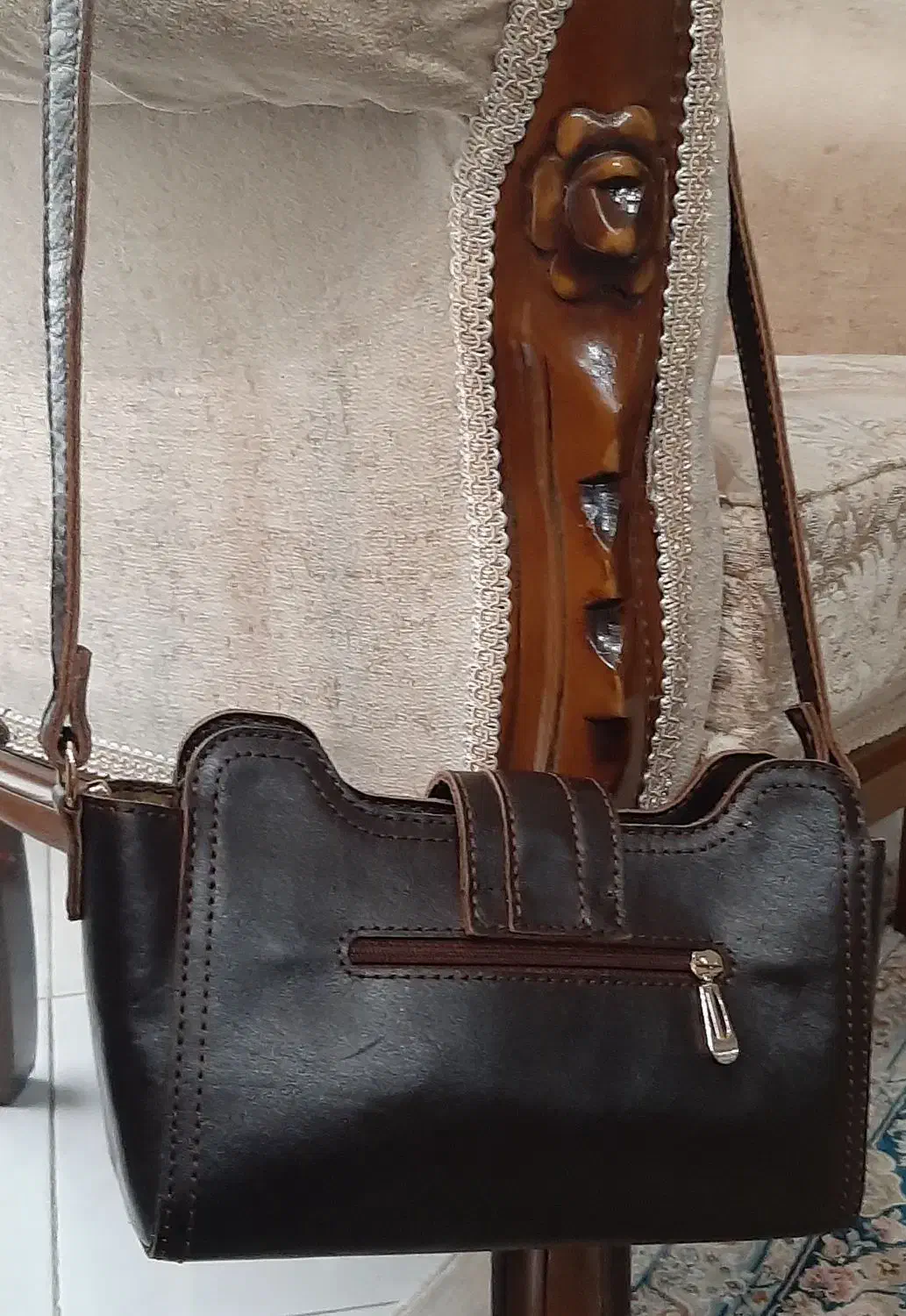 کیف چرم طبیعی گاوی دست دوز|کیف، کفش، کمربند|کرج, گلشهر|دیوار