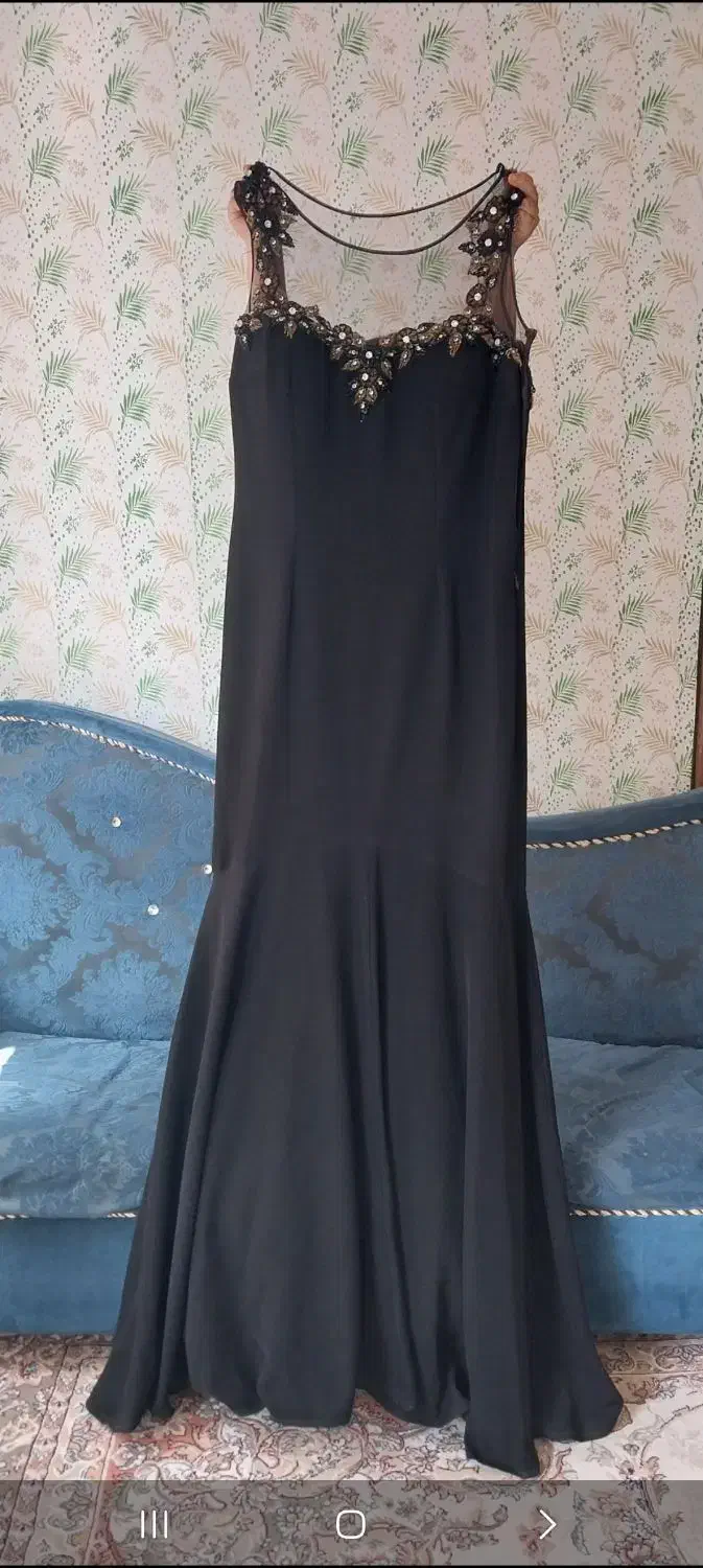 لباس مجلسی کرپ مشکی|لباس|شیروان (خراسان), |دیوار