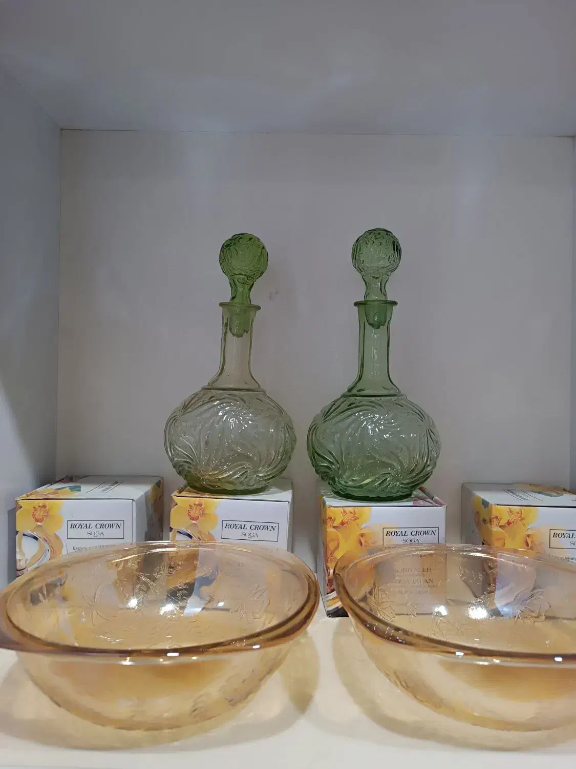 کاسه کریستال آمریکایی|کلکسیون اشیاء عتیقه|قم, چهار امامزاده|دیوار