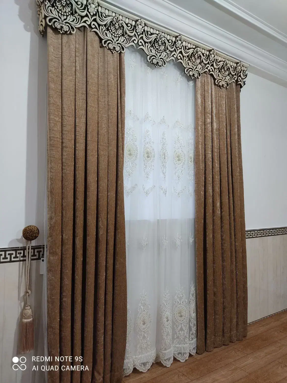 پرده سالم دوطرف مخمل|پرده، رانر، رومیزی|بندر ترکمن, |دیوار