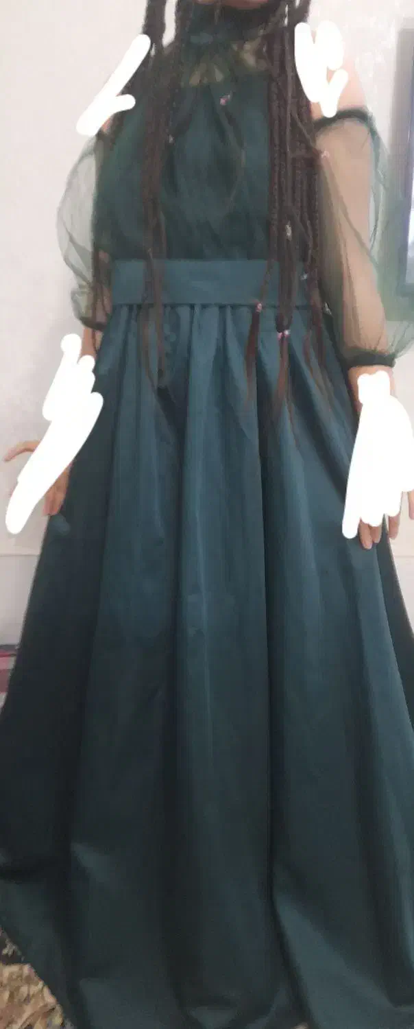 لباس مجلسی سبز خوش رنگ|لباس|بهارستان, |دیوار