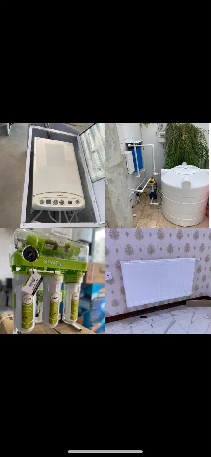 نصب تعمیرات پکیج، کولر،پمپ ومنبع،تصفیه آب،لباسشویی|خدمات پیشه و مهارت|چمستان, |دیوار