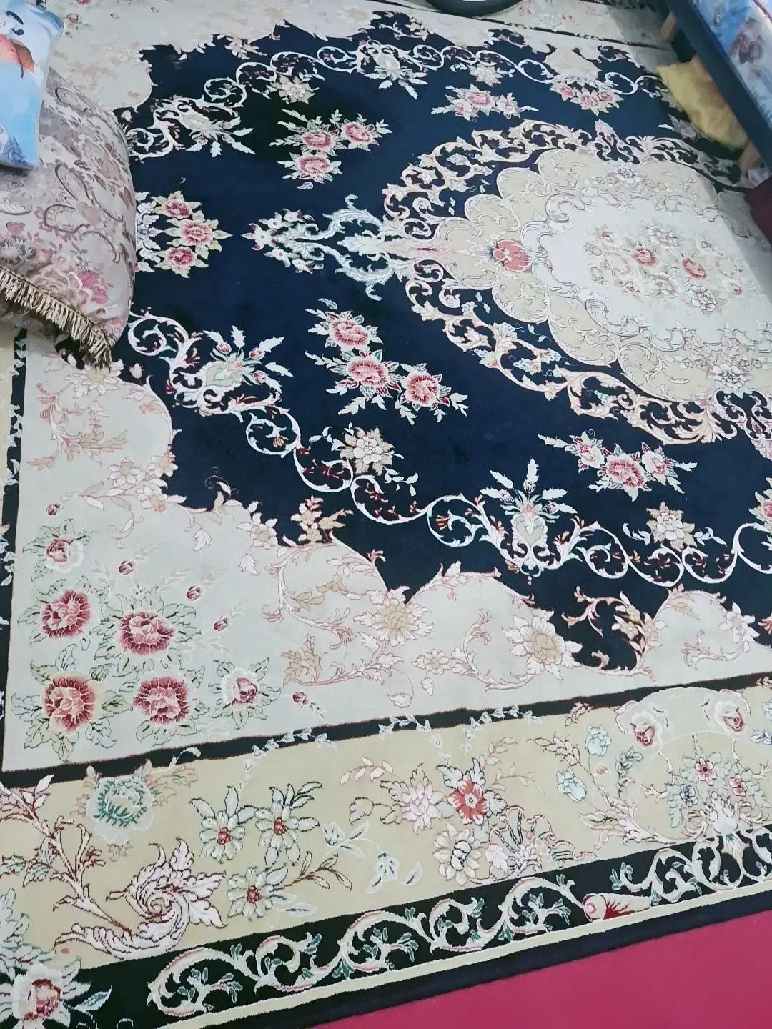 فرش ابی قشنگ|فرش|کوهدشت, |دیوار