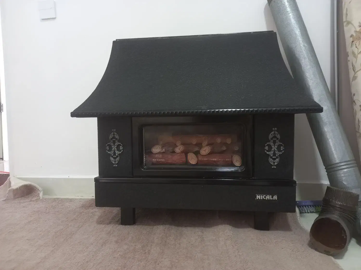 بخاری شومینه ای|بخاری، هیتر، شومینه|ملکشاهی, |دیوار