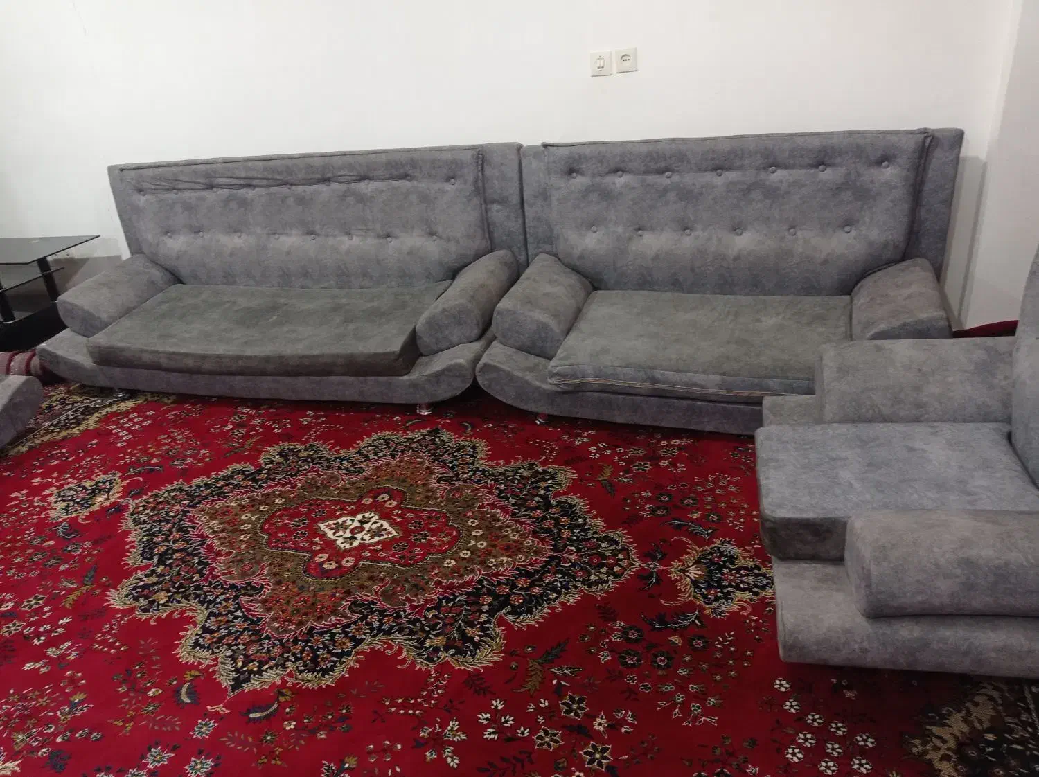 مبل 7نفره|مبلمان خانگی و میز عسلی|میانه, |دیوار