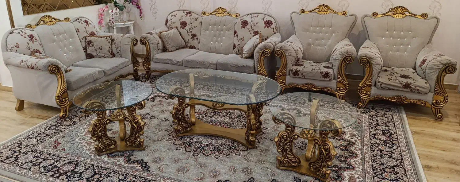 مبلمان و میز جلو مبلی و عسلی|مبلمان خانگی و میز عسلی|گنبد کاووس, |دیوار