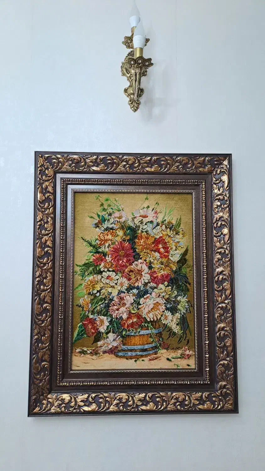 تابلو فرش دستبافت چله ابریشم|تابلو فرش|اندیشه, اندیشه فاز ۲|دیوار