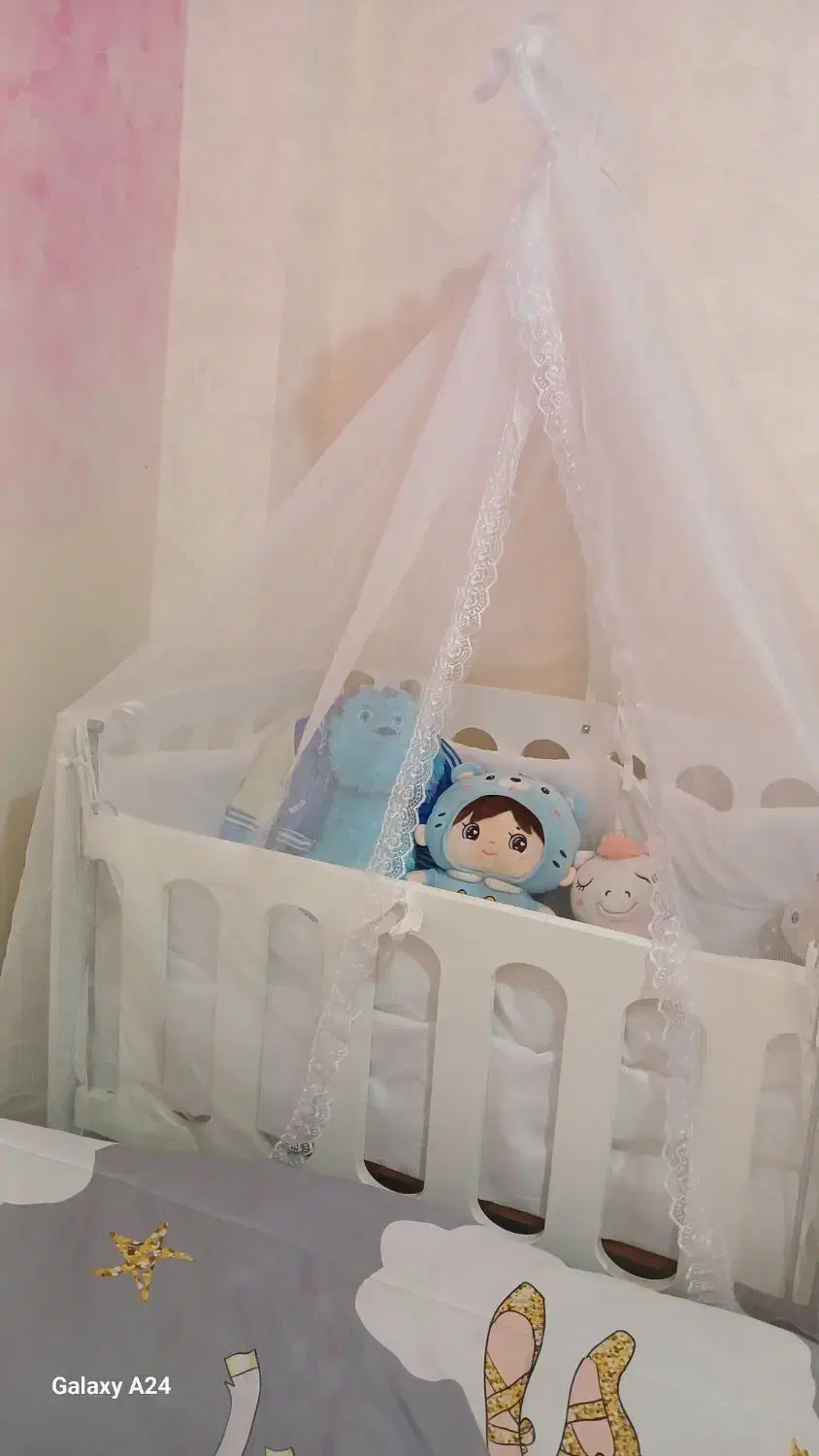 تخت کنار مادر و گهواره مدل فرشته|تخت و صندلی بچه|لنگرود, |دیوار