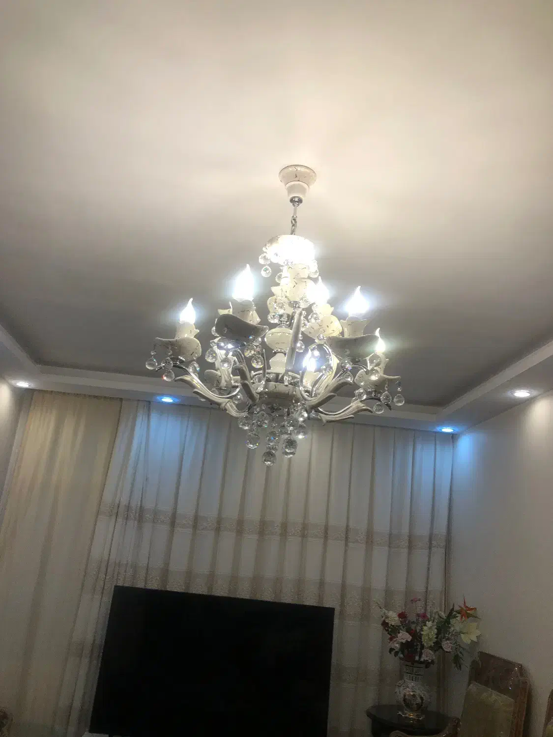 لوستر۱۵شاخه|لوستر و چراغ آویز|تهران, هروی|دیوار