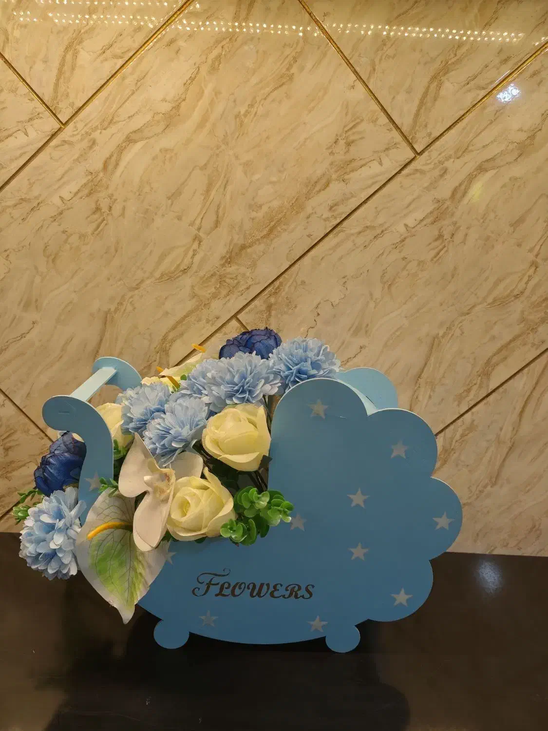 باکس گل های بوبو بالن دار|گل مصنوعی|تبریز, |دیوار