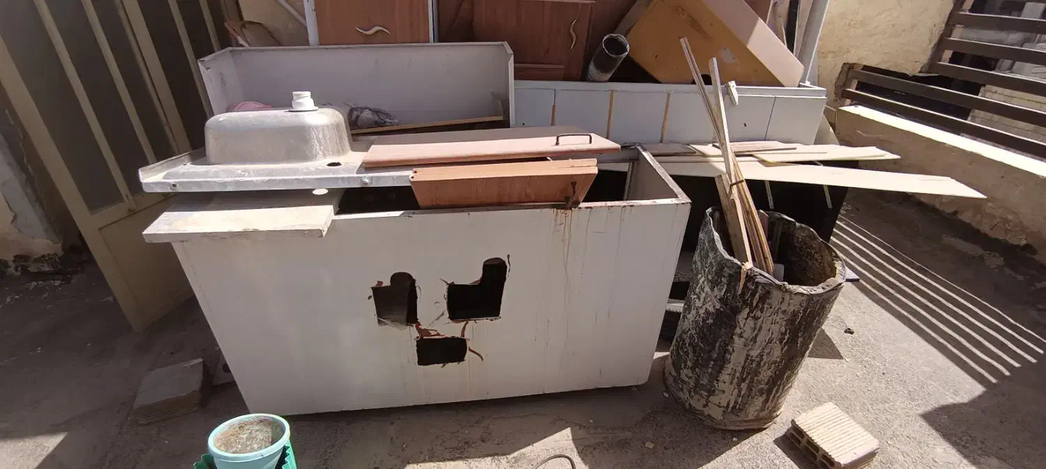 کابینت فلزی دست دوم|آبچکان و نظمدهنده ظروف|خمینیشهر, |دیوار