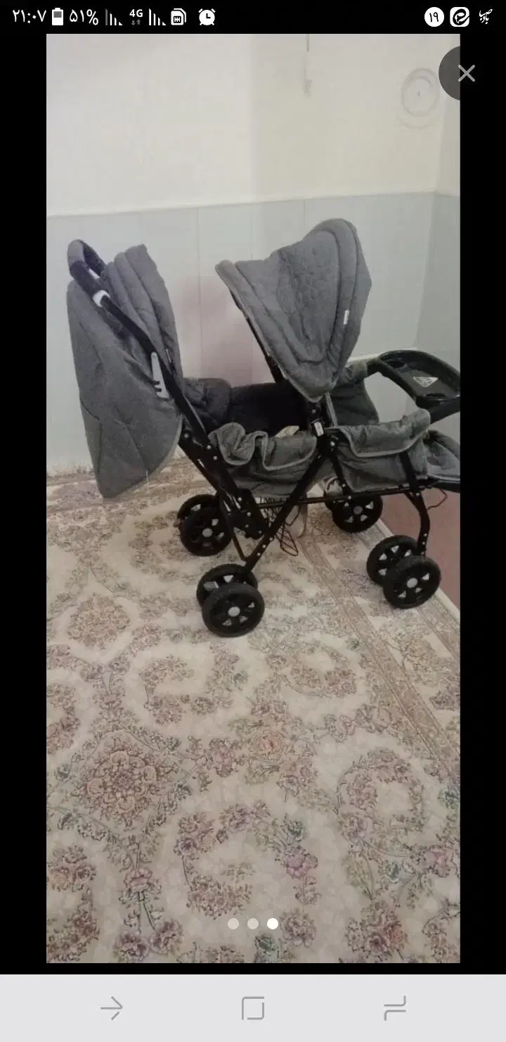 کالسکه دوقلو|کالسکه و لوازم جانبی|تبریز, |دیوار