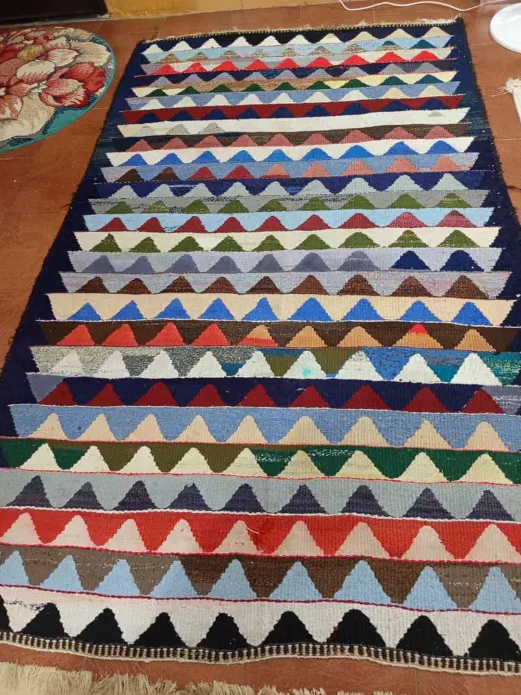 گلیم چهل تیکه قدیمی|گلیم، جاجیم، گبه|اندیمشک, |دیوار