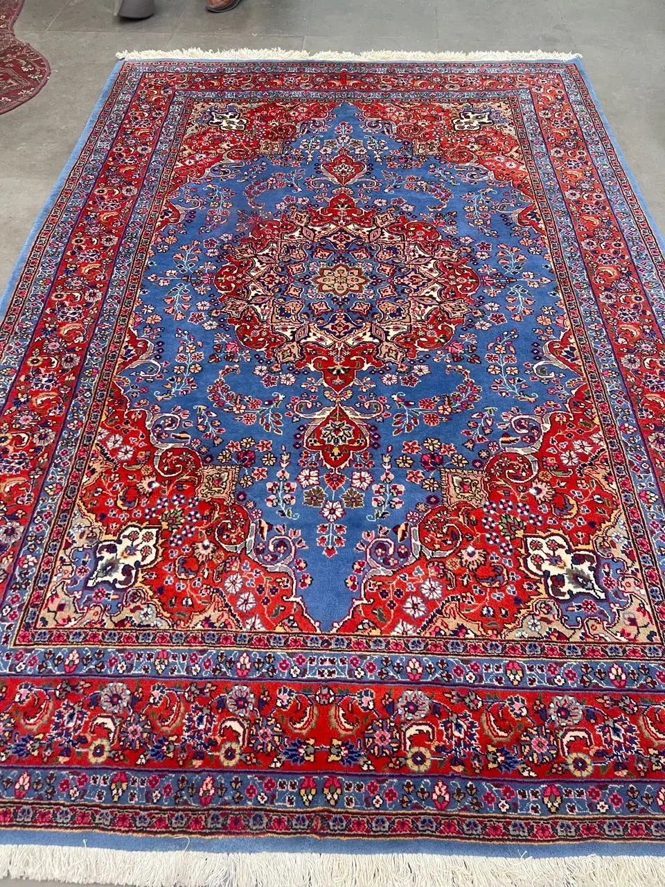 فرش دستباف (بساک) جفت ۶ متری اراک اعلا ۴۰ رج|فرش|مشکیندشت, |دیوار