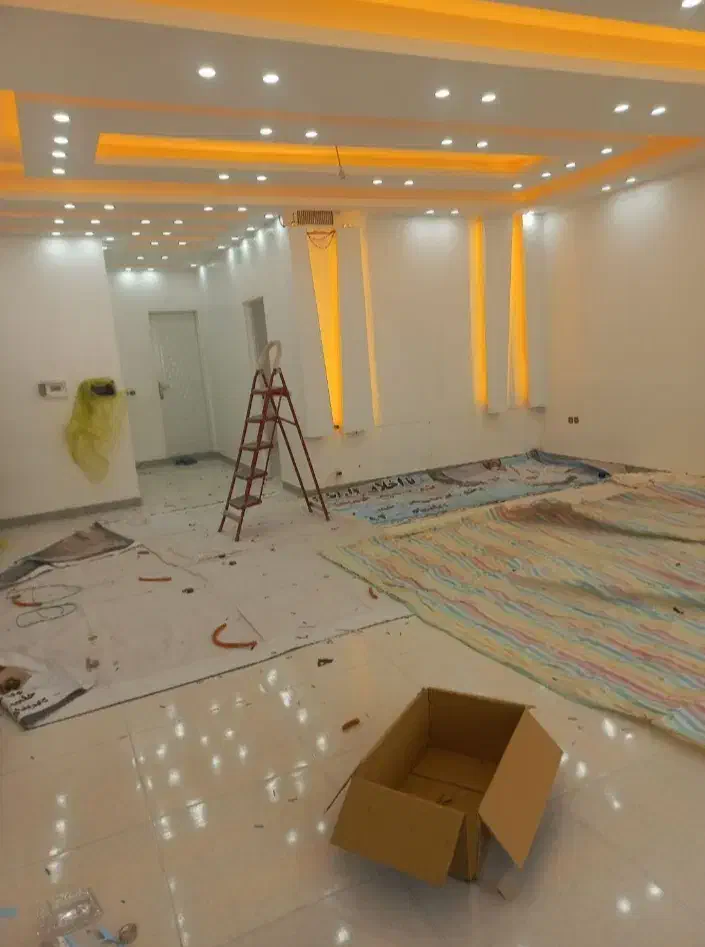 اجرای کناف رنگ آمیزی و نورپردازی|خدمات پیشه و مهارت|کرمانشاه, |دیوار