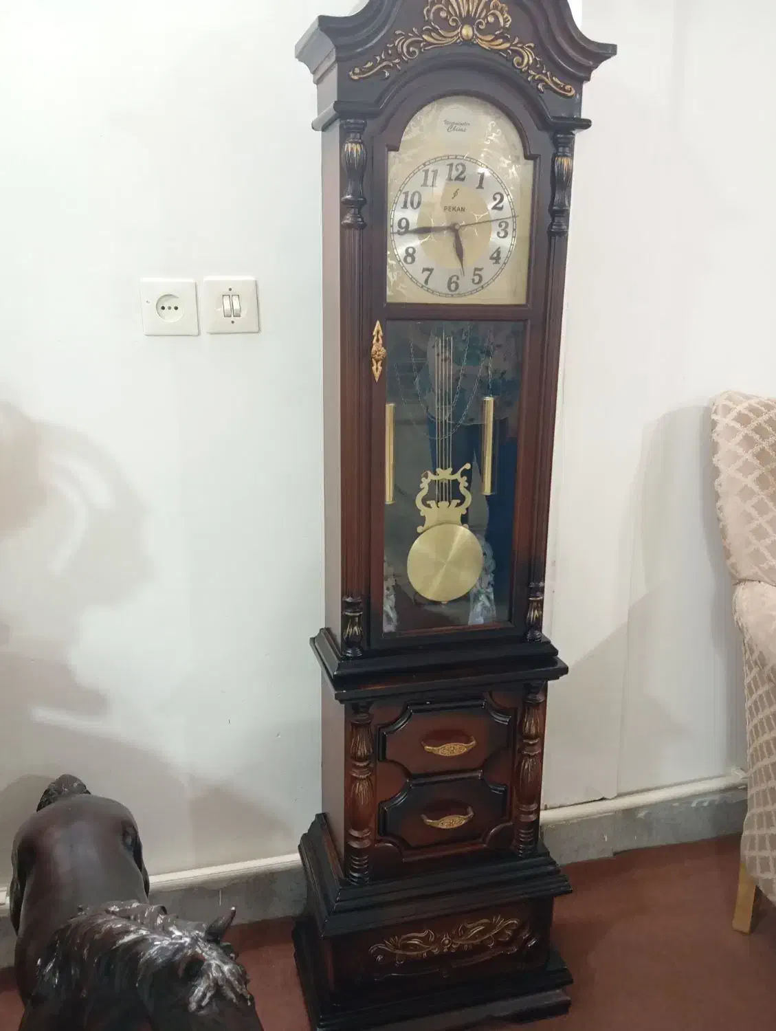 ساعت ایستاده وکشتی دست ساز|ساعت دیواری و تزئینی|ری, فیروزآبادی|دیوار