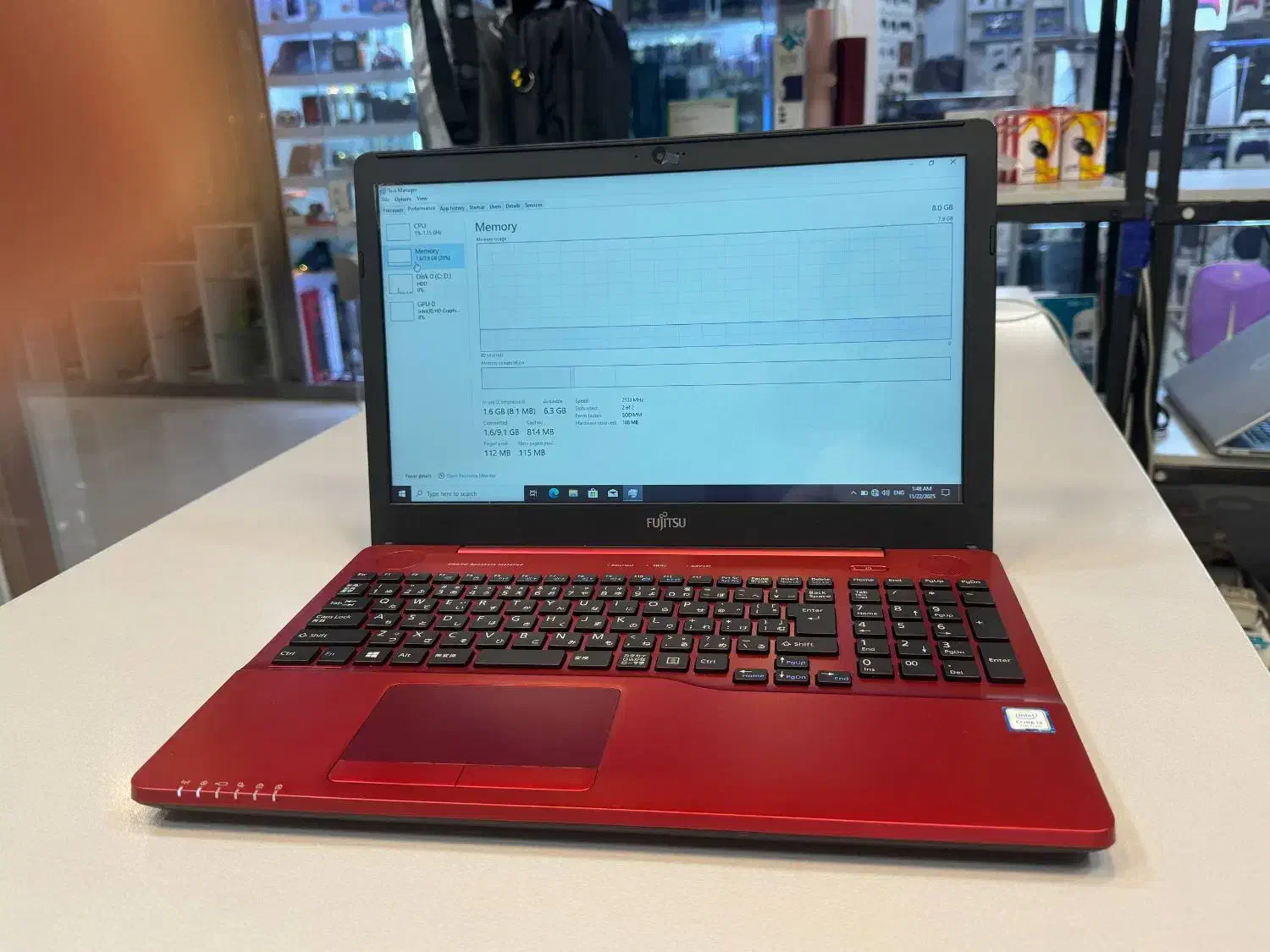 لپتاپ خوشرنگ و اقتصادی Fujitsu قرمز چشمگیر|رایانه همراه|مشهد, استاد یوسفی (شهرک غرب)|دیوار