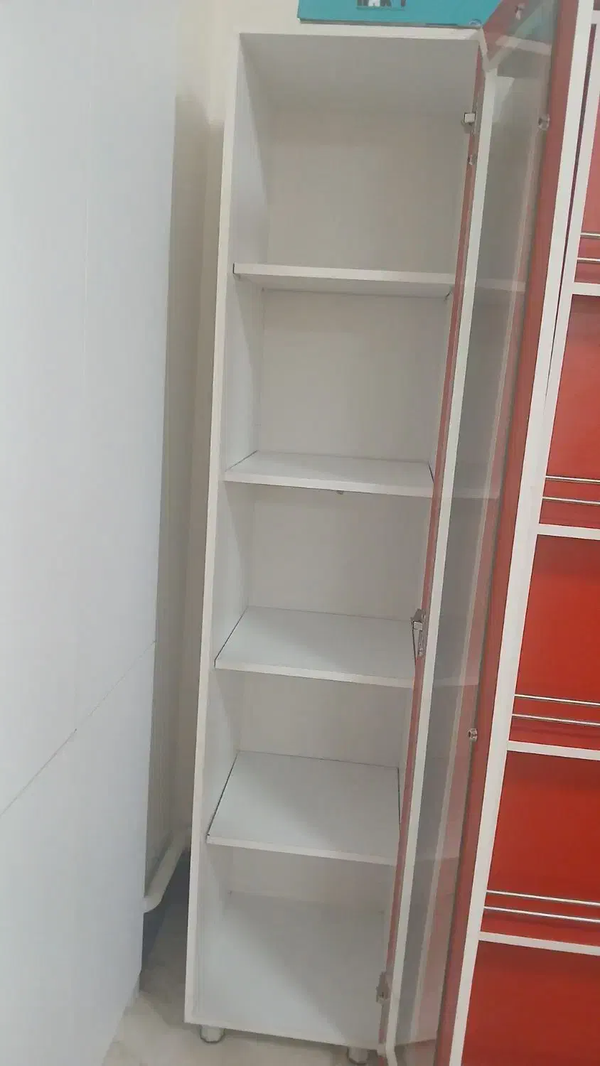 کمد وویترین (کتابخانه)|کتابخانه، شلف، قفسههای دیواری|مشکیندشت, |دیوار