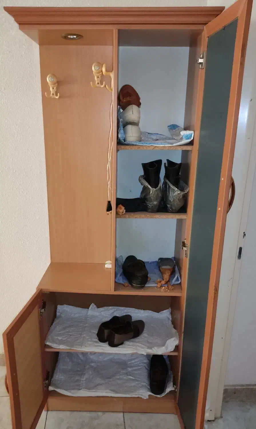 جاکفشی و جالباسی|جاکفشی، کمد، دراور|رشت, دیانتی|دیوار