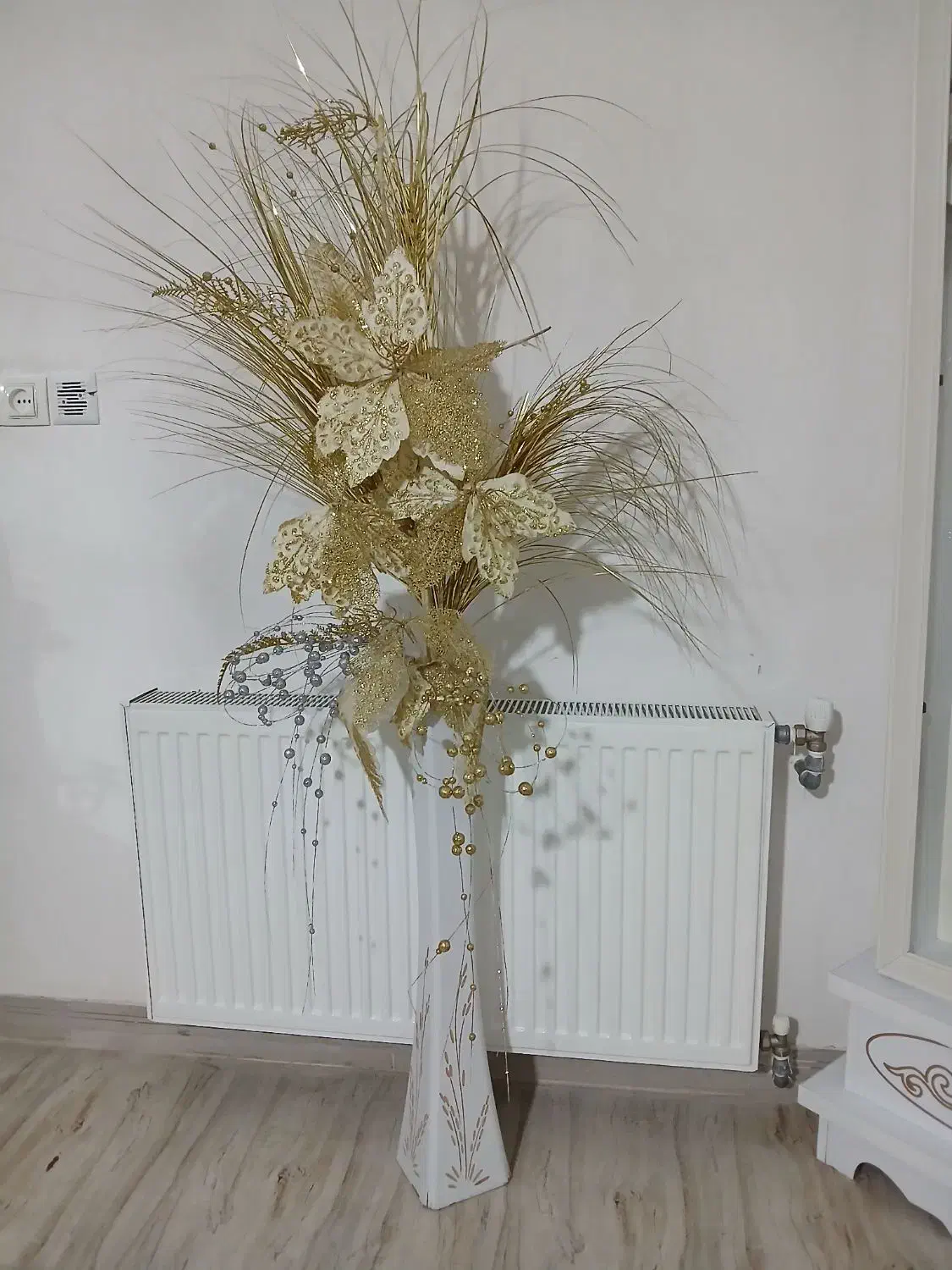 ساعت ایستاده و گل|ساعت دیواری و تزئینی|محمدیه-قزوین, |دیوار