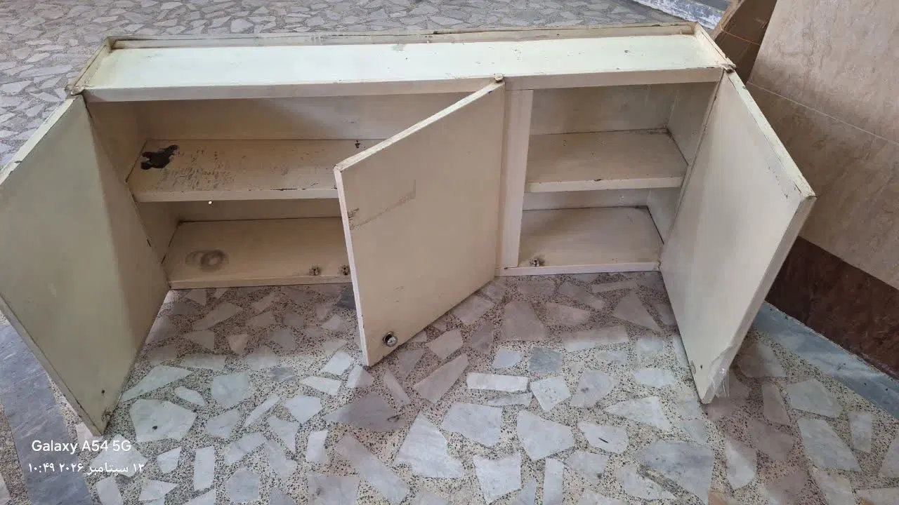 کابینت فلزی سه درب هوایی|آبچکان و نظمدهنده ظروف|رشت, رودبارتان|دیوار