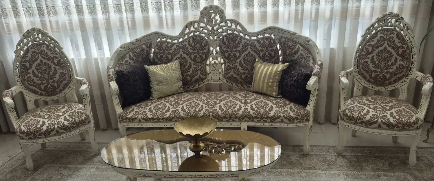 مبل استیل سلطنتی|مبلمان خانگی و میز عسلی|الیگودرز, |دیوار