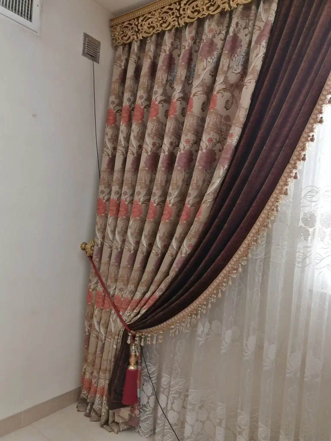 پرده پذیرایی|پرده، رانر، رومیزی|محمدشهر, محمدشهر|دیوار