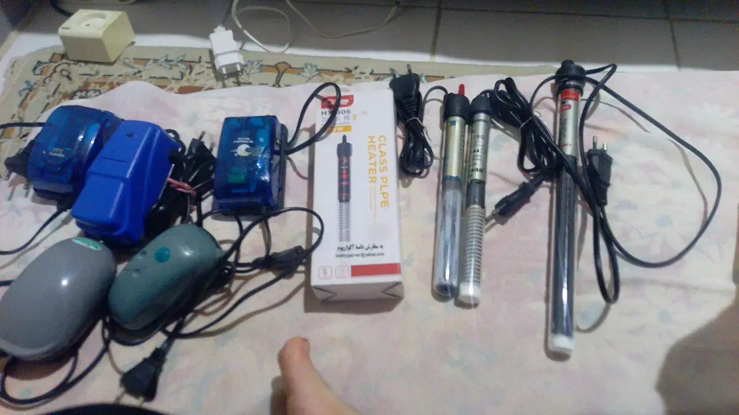 اکواربوم بخاری. و پمپ هوا|ماهی|رشت, گلسار|دیوار