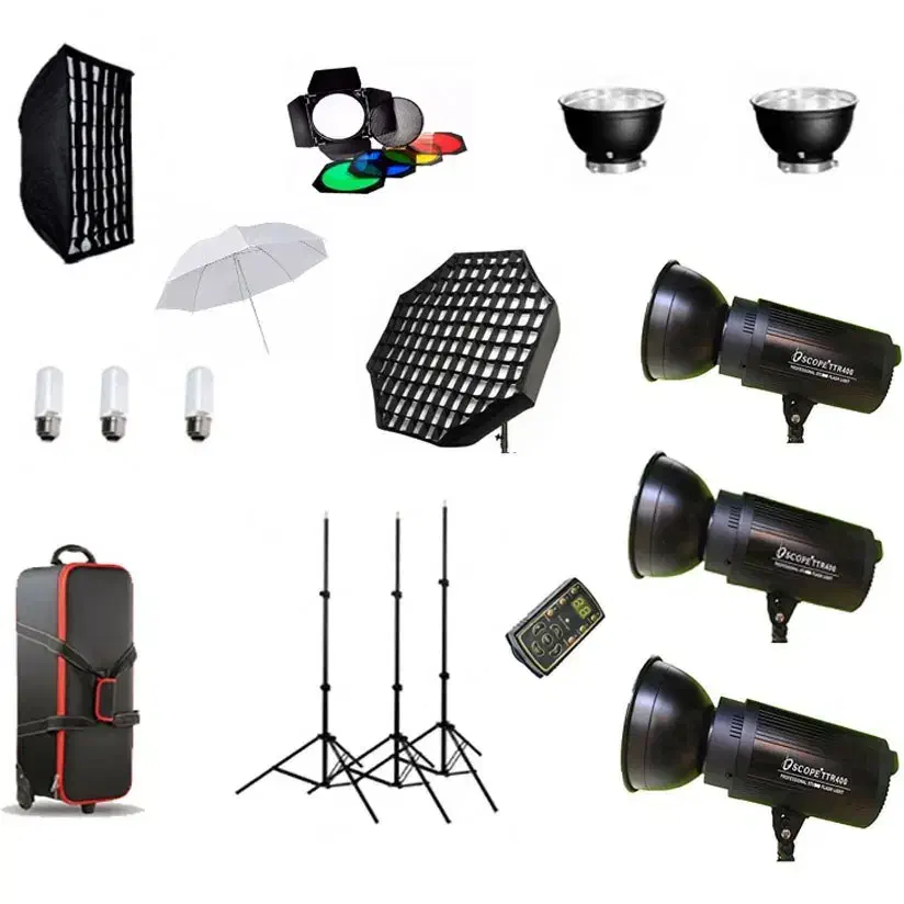 کیت فلاش استودیویی اسکوپ SCOPE TTR 400 flash kit|دوربین عکاسی و فیلم‌برداری|تهران, جنت‌آباد مرکزی|دیوار